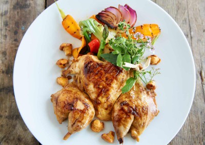 Coquelet grillé en crapaudine